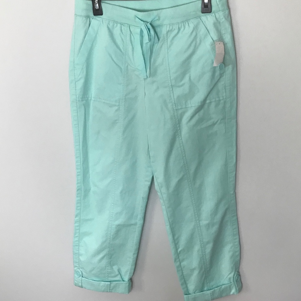 Talbots Pull-On Utility Capri Mint sz 6